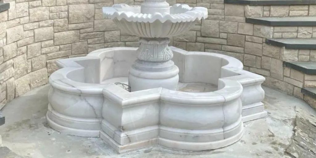 سنگ مرمریت برای حوض و آبنمای باغ